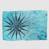 Nautical Compass Golfhanddoek (Horizontaal)