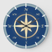 Nautical Compass Grote Klok (Voorkant)