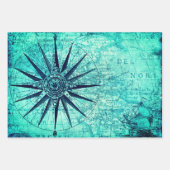 Nautical Compass Inpakpapier Vel (Voorkant 2)