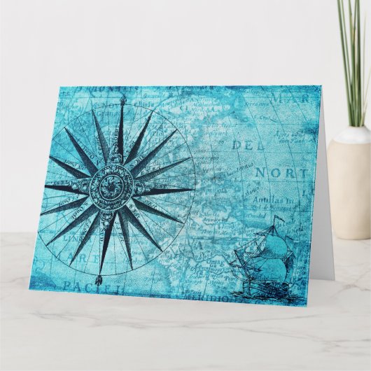 Nautical Compass Kaart (Voorkant)