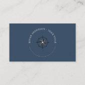 Nautical Compass Logo Visitekaartje (Voorkant)