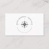 Nautical Compass Logo Visitekaartje (Voorkant)