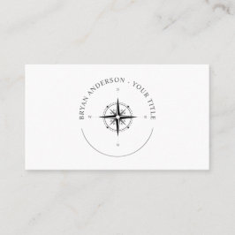 Nautical Compass Logo Visitekaartje