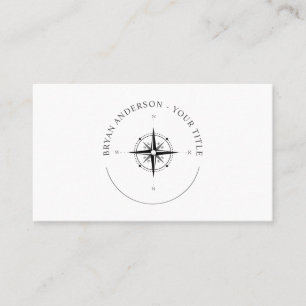 Nautical Compass Logo Visitekaartje