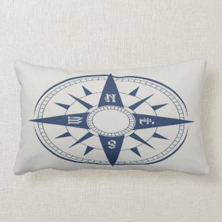 Nautical Compass Lumbar Pillow Kussen