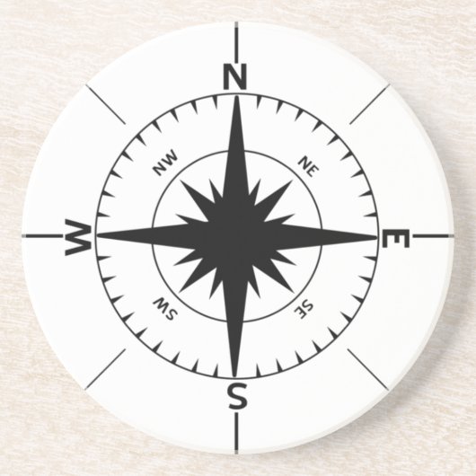 Nautical Compass Onderzetter (Voorkant)
