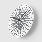 Nautical Compass-ontwerp Ronde Klok (Hoek)