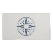 Nautical Compass Pillowcase King-grootte Kussensloop (Achterkant)