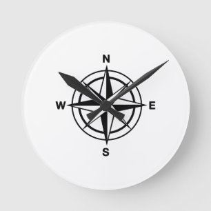 Nautical Compass Ronde Klok