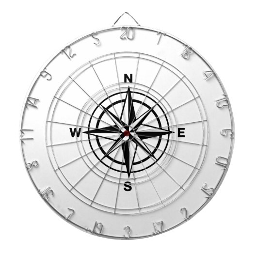 Nautical Compass Roos Dartbord (Voorkant)