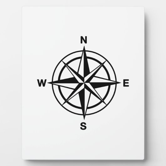Nautical Compass Roos Fotoplaat (Voorkant)