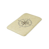  Nautical Compass Roos Ivory Badmat (Gekanteld)