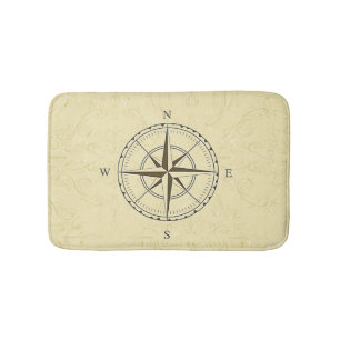  Nautical Compass Roos Ivory Badmat