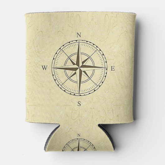 Nautical Compass Roos Ivory Blikjeskoeler (Voorkant)