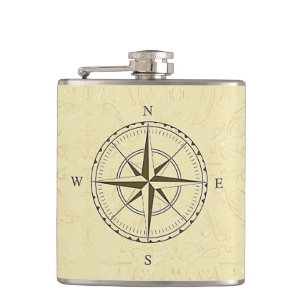 Nautical Compass Roos Ivory Heupfles