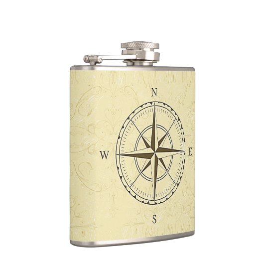 Nautical Compass Roos Ivory Heupfles (Rechts)