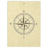 Nautical Compass Roos Ivory Klembord (Achterkant)