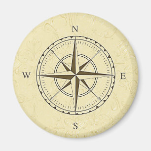  Nautical Compass Roos Ivory Magneet
