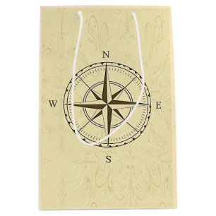  Nautical Compass Roos Ivory Medium Cadeauzakje