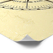  Nautical Compass Roos Ivory Poster (Hoek)