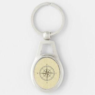  Nautical Compass Roos Ivory Sleutelhanger