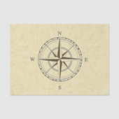 Nautical Compass Roos Ivory Tissuepapier (Voorkant)