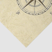  Nautical Compass Roos Ivory Tissuepapier (Detail)