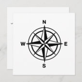 Nautical Compass Roos Kaart (Voorkant / Achterkant)