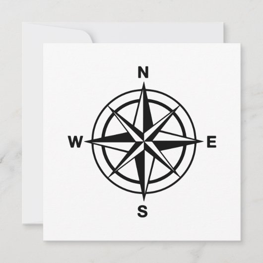 Nautical Compass Roos Kaart (Voorkant)
