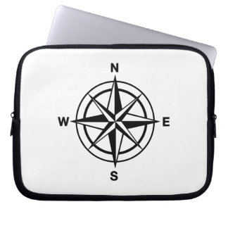 Nautical Compass Roos Laptop Sleeve
