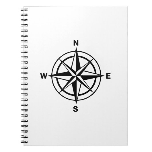 Nautical Compass Roos Notitieboek (Voorkant)