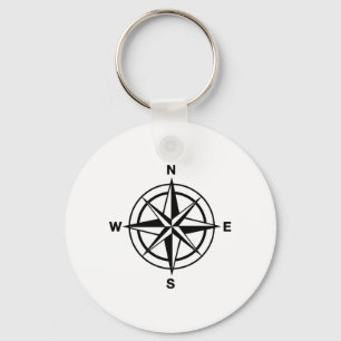 Nautical Compass Roos Sleutelhanger