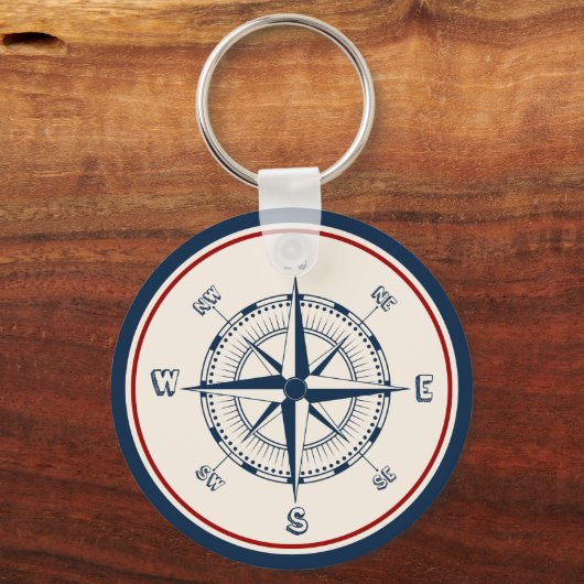 Nautical Compass Sleutelhanger (Voorkant)