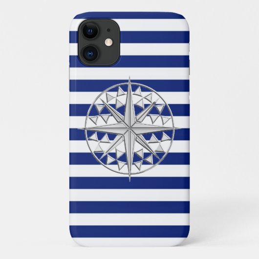 Nautical Compass Star Case-Mate iPhone Case (Achterkant)