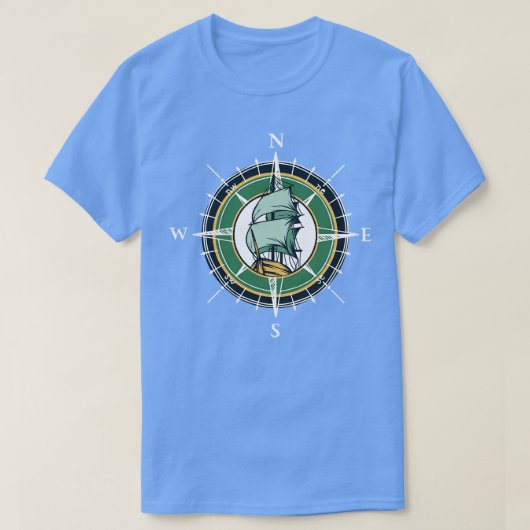Nautical Compass T-shirt (Design voorkant)