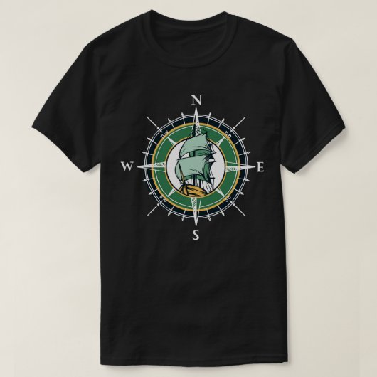 Nautical Compass T-shirt (Design voorkant)