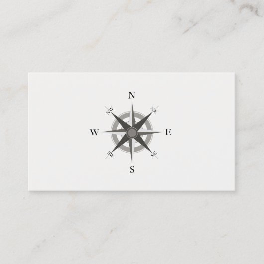 Nautical Compass Visitekaartje (Voorkant)