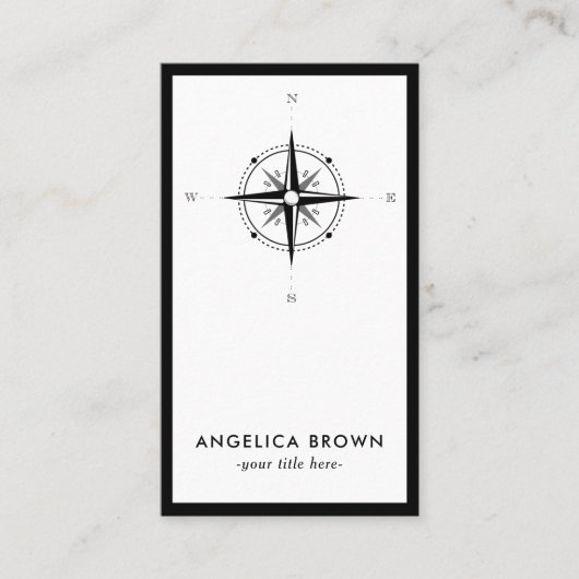 Nautical Compass Visitekaartje (Voorkant)