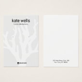 Nautical Coral Earring Jewelry Display Kaart (Voorkant /achterkant)