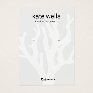 Nautical Coral Earring Jewelry Display Kaart