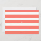 Nautical Coral Merry KerstOcean Foto Lijst Feestdagenkaart (Achterkant)