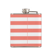 Nautical Coral Stripe & Navy Anchor Specialized Heupfles (Achterkant)