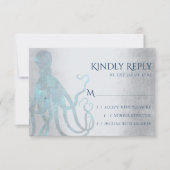 Nautical Cosmic Octopus | Marina Zee Life Thed RSVP Kaartje (Voorkant)
