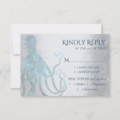 Nautical Cosmic Octopus | Zee Life Thed Entree RSVP Kaartje (Voorkant)