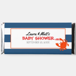 Nautical Crab Baby Showe Favor Snoep Wrappers Notitieblok