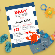 Nautical Crab Baby shower