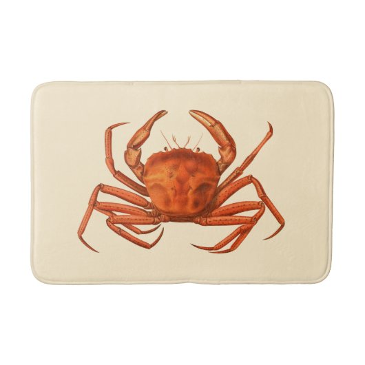 Nautical Crab Bath Mat Home Bathroom Decor (Voorkant)