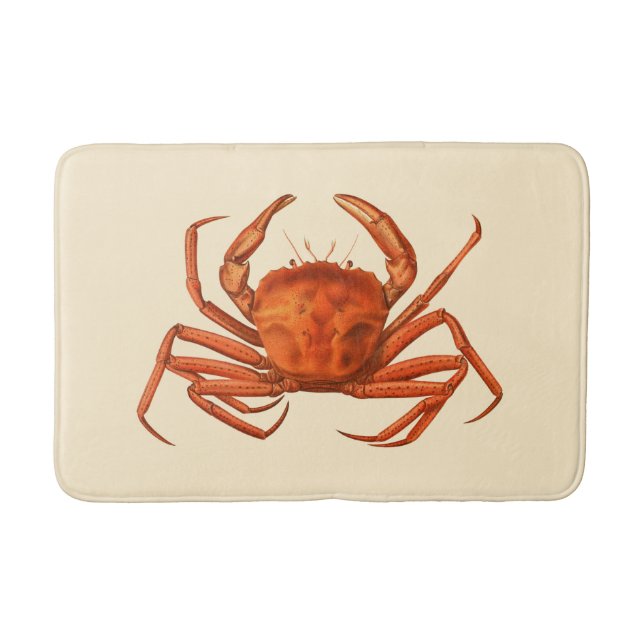  Nautical Crab Bath Mat Home Bathroom Decor (Voorkant)
