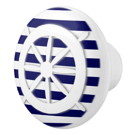 Nautical Custom bij verzendwiel Keramische Knop (Rechts)