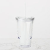 Nautical Custom Boat Name marvy blue anchor Acryl Drinkbeker (Rechts)